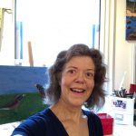 artist Sally Bowman Gordon in her studio
