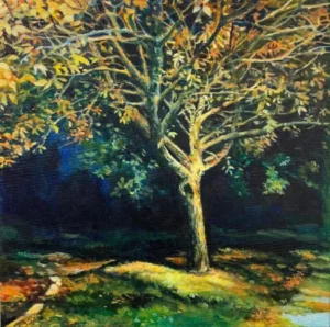 Artist rendering of a deciduous tree