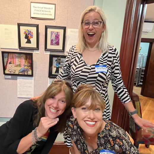 Writers and artists at Art of Word exhibit 2022